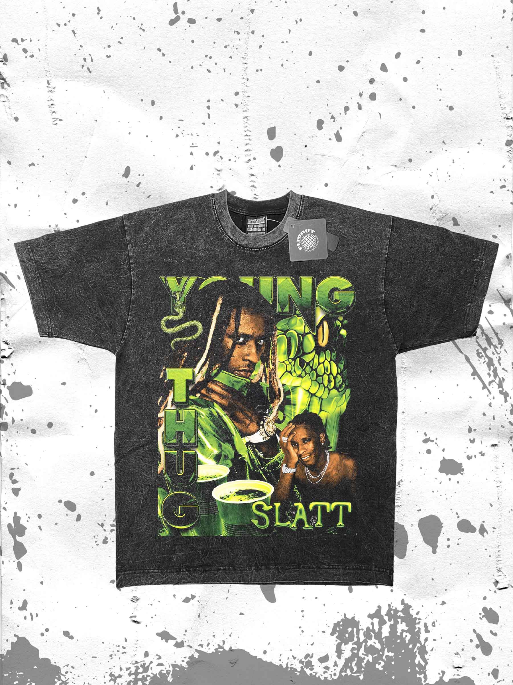 Young Thug Retro Tee说唱嘻哈数码印花短袖男女宽松纯棉人像T恤怎么看?