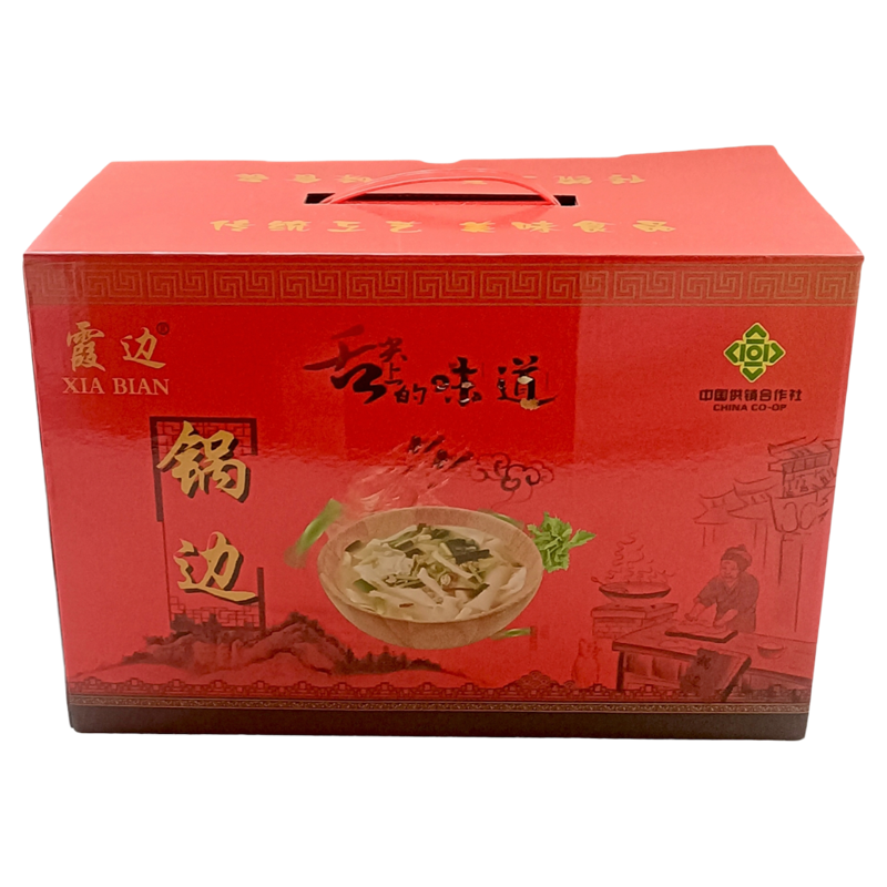 福州锅边糊2斤礼盒鼎边糊闽清锅边片煮后自然卷福建街边小吃早餐