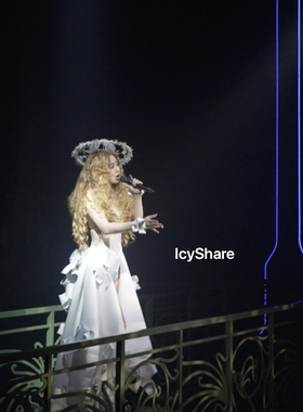 超3D大花朵连体高叉大裙摆拖尾百大D颗粒大秀舞蹈gogo歌手性感服