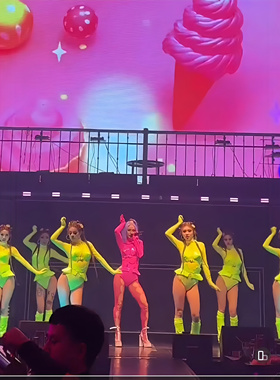 欧美风红歌热辣gogo演出服女夜店派对ds领舞服装性感镂空连体衣