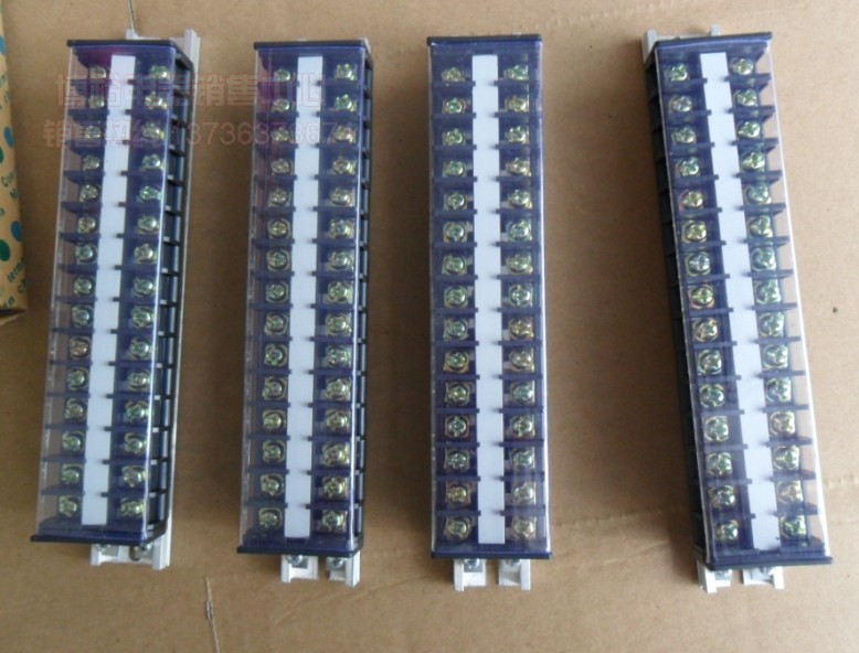 厂家直销TD-2015 20A15位接线端子板 接线板接线排 铜件高品质