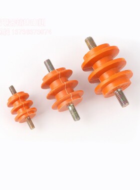 厂家直销绝缘子50*50 M8/M10/M12带螺杆 零排地排黄色绝缘柱座子