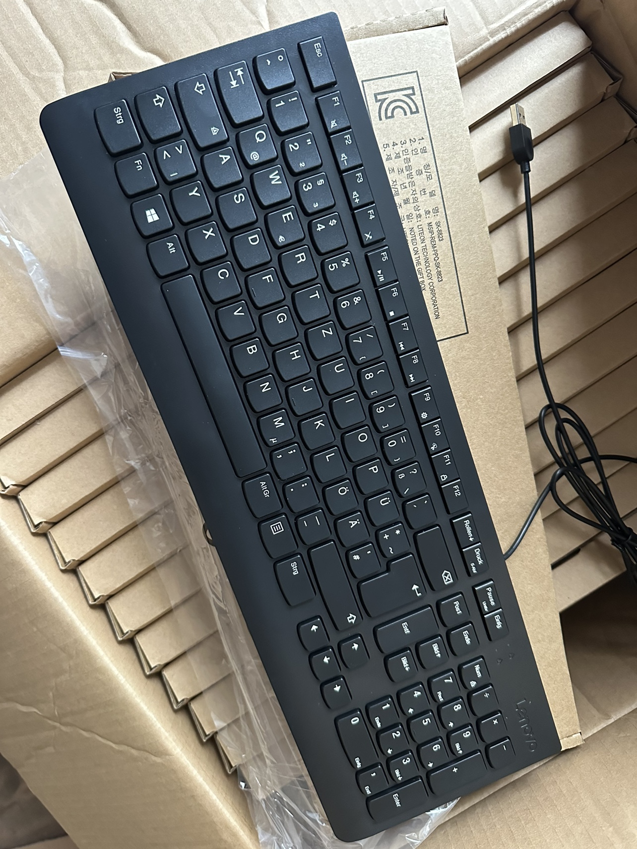 适用联想 德语键盘 德国德文电脑键盘 笔记本台式通用USB接口包邮