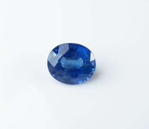 送证书1.096克拉斯里兰卡矢车菊蓝蓝宝石裸石 戒指面 吊坠