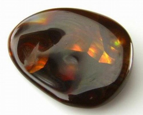 墨西哥 火玛瑙裸石 fire agate 色泽丰富 价格低廉