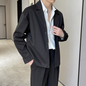 2025毛呢秋冬小西装男宽松潮流高级感痞帅休闲西服A202XZ202P125图片