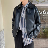 轻奢皮衣外套男士PU皮夹克秋冬上衣休闲机车服A202PY802P125，男装夹克，星座1311（原A202）