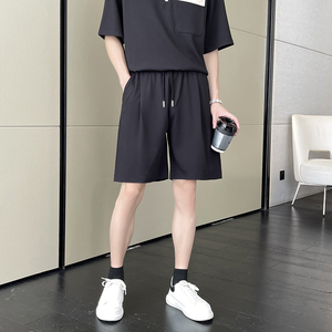 夏季高品质男士五分裤宽松直筒潮流松紧短裤A202DK2018P50图片