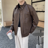 轻奢皮衣外套男士PU皮夹克上衣休闲机车服A202PY805P125，男装夹克，星座1311（原A202）