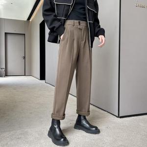 2025秋冬新款男士高级感保暖毛呢宽松直筒休闲长裤A202K7017P65，男装棉衣，星座1311（原A202）