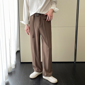 2025春夏新款男士小直筒宽松轻熟抖音休闲长裤A202K1009P65图片