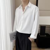 2025新款男士长袖条纹纯色休闲衬衫落肩垂坠感A202CS5138P65，男装衬衫，星座1311（原A202）