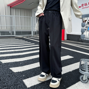2025春夏新款轻熟风高级ins宽松直筒运动休闲裤卫裤A202K3721P75图片