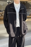 2025春夏男士翻领条纹落肩宽松拼接收腰夹克外套A202JK2009P105，男装夹克，星座1311（原A202）