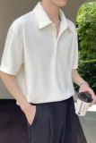 2025夏新款宽松落肩高级感短袖polo衫英伦痞帅男t恤A202T2015P50，男装T恤，星座1311（原A202）