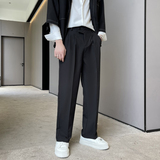 2025秋冬男士休闲裤韩版小直筒修身西裤垂坠感西装裤A202K7018P65，男装西服套装，星座1311（原A202）