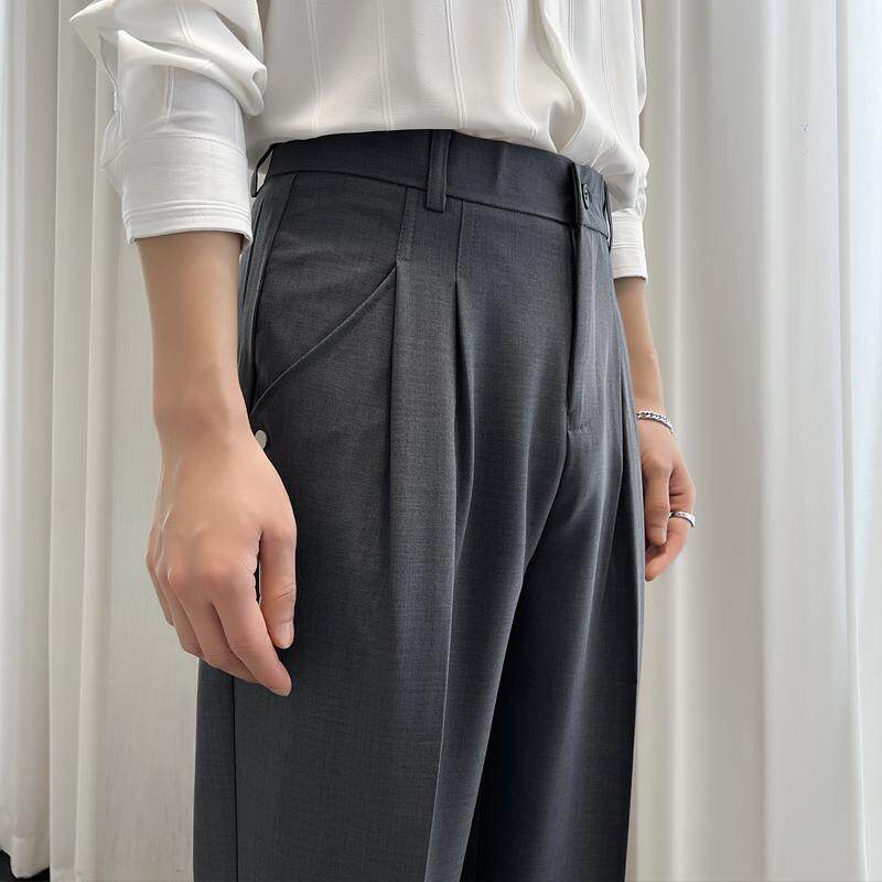 2025春夏新款男士那不勒斯百搭高级感西装裤休闲长裤A202K2510P65，男装西服套装，星座1311（原A202）