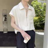 夏季新款套头背心式无袖衬衫男痞帅坎肩冰丝背心A202CS911P55，男装背心/马甲，星座1311（原A202）