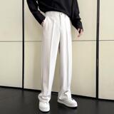 2025春夏新款男士阔腿宽松垂坠感直筒拖地休闲长裤薄A202K9827P70，男装西裤，星座1311（原A202）