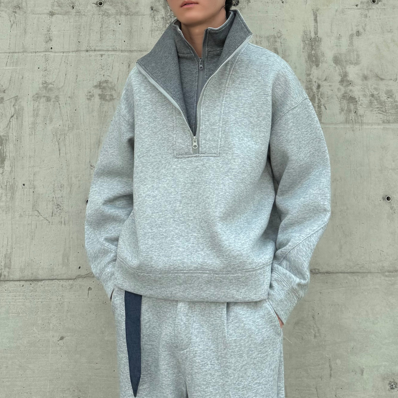 2025冬重磅500克美式高街运动立领撞色套头宽松卫衣1311WY1019P85，男装卫衣，星座1311（原A202）