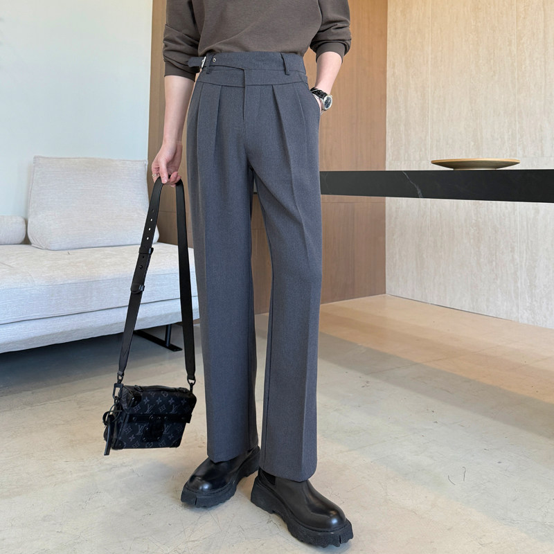 2026老钱风那不列颠直筒西裤男士垂感修身高级感长裤1311K7015P65，男装西裤，星座1311（原A202）