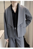2025秋冬新款男士韩版慵懒宽松落肩小西装西服外套A202XZ809P125，男装西服套装，星座1311（原A202）