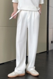 2025男士夏季宽松纹理感阔腿裤垂坠感休闲直通长裤A202K2015P65，男装休闲裤，星座1311（原A202）