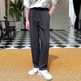 夏季新款冰丝宽松休闲裤简约ins潮男士长裤A202K1069P60控88，男装休闲裤，星座1311（原A202）