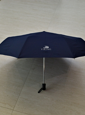 限定1支viking深蓝色铝骨超轻全自动折叠男女雨伞尾货