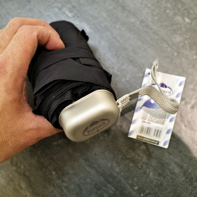 出口欧美parasol五节迷你黑色全铝超轻便携男女可用晴雨伞