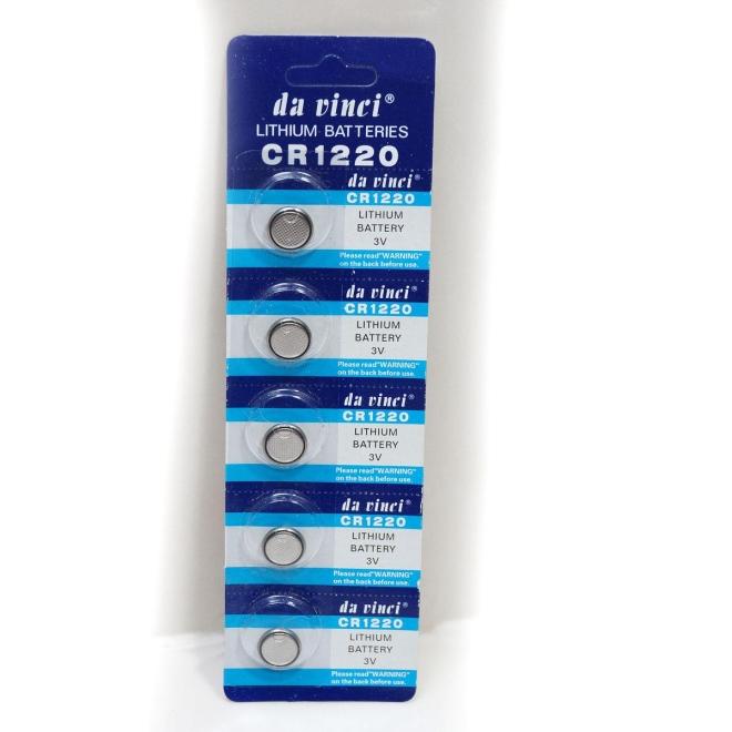 原装天球CR1220遥控器T10指南针主板专用3V纽扣电池五节