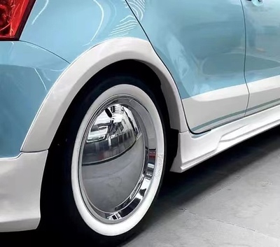 糯玉米埃尚宏之光熊猫缤果小马星愿蓝气球镜面轮毂盖1213141516寸