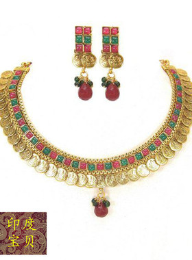 印度宗教风神像浮雕宝莱坞项链