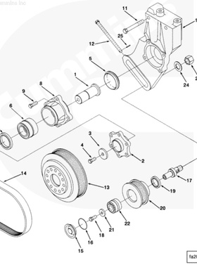 宣工TY230-5推土机康明斯配件皮带3072871
