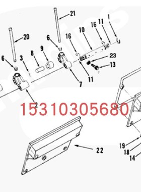康明斯柴油机KTA19-G4G5G6G7 D(M)凸轮从动轴3078218从动件轴总成