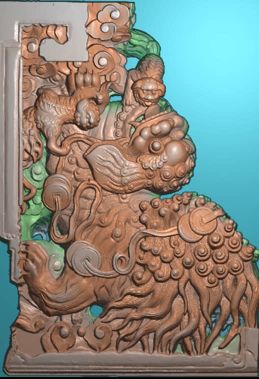 古建构件牛腿东阳木雕工艺品挂件挂屏手工雕刻扫描精雕图