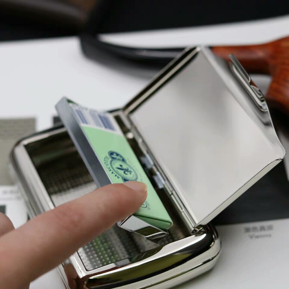 高端精美金属便携烟丝盒密封保湿手卷丝烟斗丝旱烟散装保湿罐烟盒