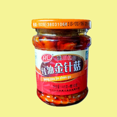 惠川全国大部包邮金针菇瓶145g