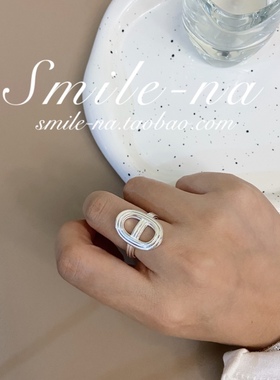 韩国进口925纯银猪鼻子戒指质感