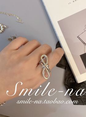 韩国东大门进口925实心打结绳结