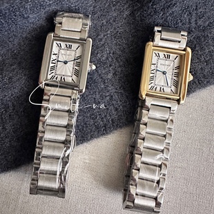 韩国进口staccato小众设计款简约百搭重工钢带表带电子手表 女