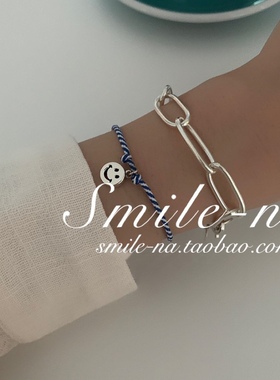 韩国进口小众925纯银彩色绳子