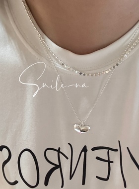 吊坠项链锁骨链韩国小众爱心