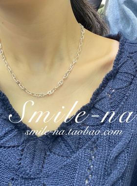韩国进口小众款925项链女猪鼻子