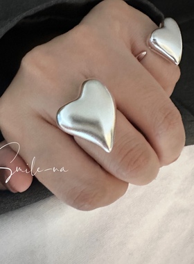 925纯银开口戒指指环设计师款925