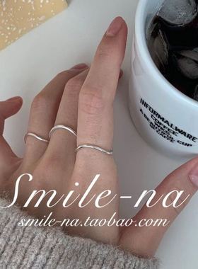 韩国进口纯银设计师款关节戒指