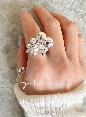 925纯银韩国指环戒指925