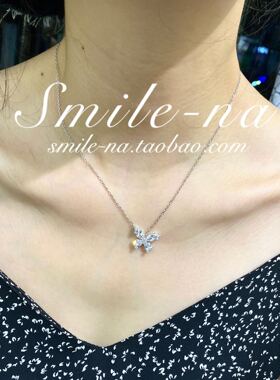 设计师款纯银马眼水滴钻锁骨链