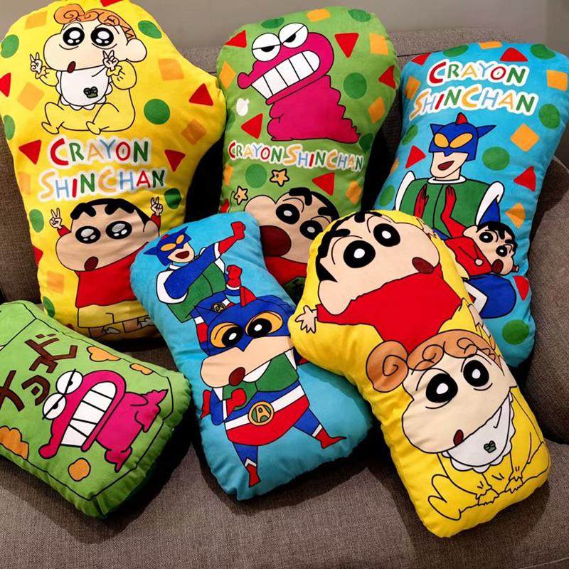 包邮蜡笔小新AB双面印花抱枕日本动漫恐龙小怪兽沙发靠垫毛绒玩具,居家布艺,靠垫/抱枕,淘宝优惠券,粉丝福利购,淘宝优惠卷