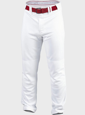 美版R棒球裤加厚直筒长裤灰色白色成人垒球裤子棒球服